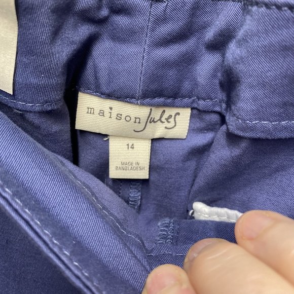 MAISON JULES ESSENTIAL PANT IN BLUE - Picture 4 of 5